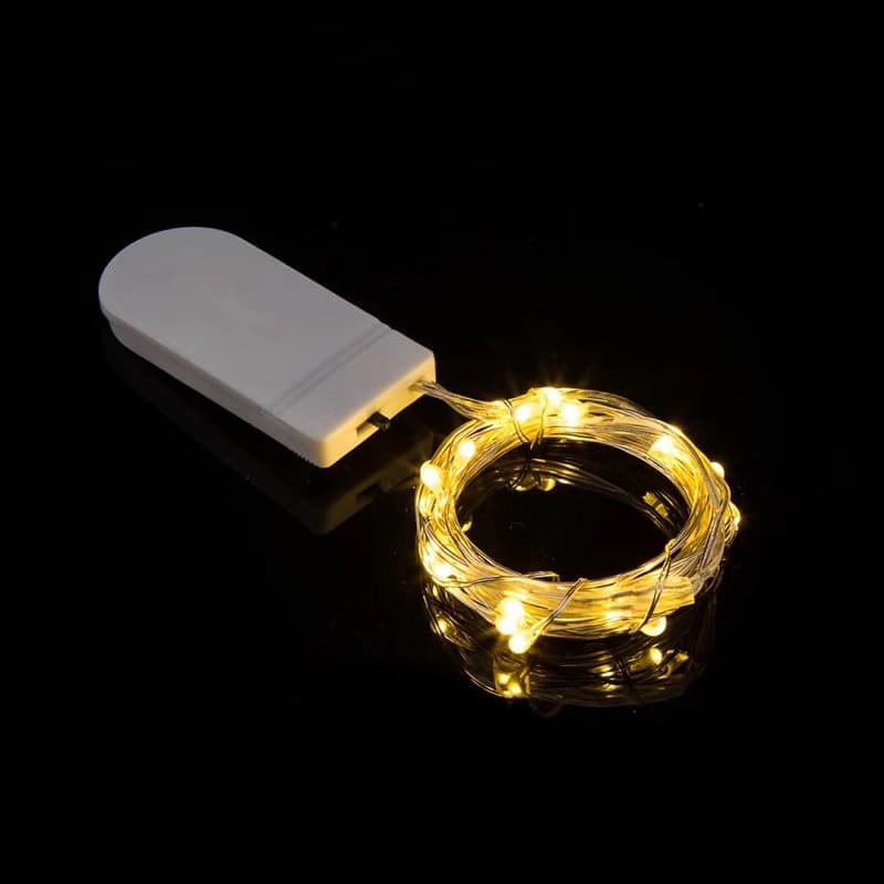 led button light string button battery box copper wire light string handicraft colorful light string gift box string light decorative light 2