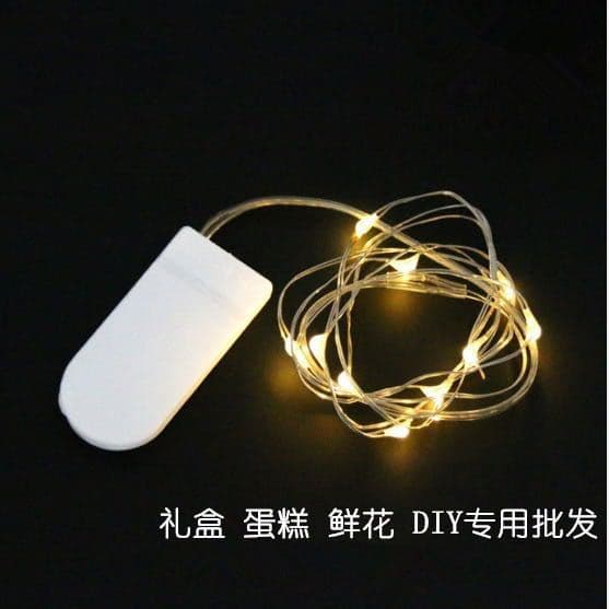 led button light string button battery box copper wire light string handicraft colorful light string gift box string light decorative light 3