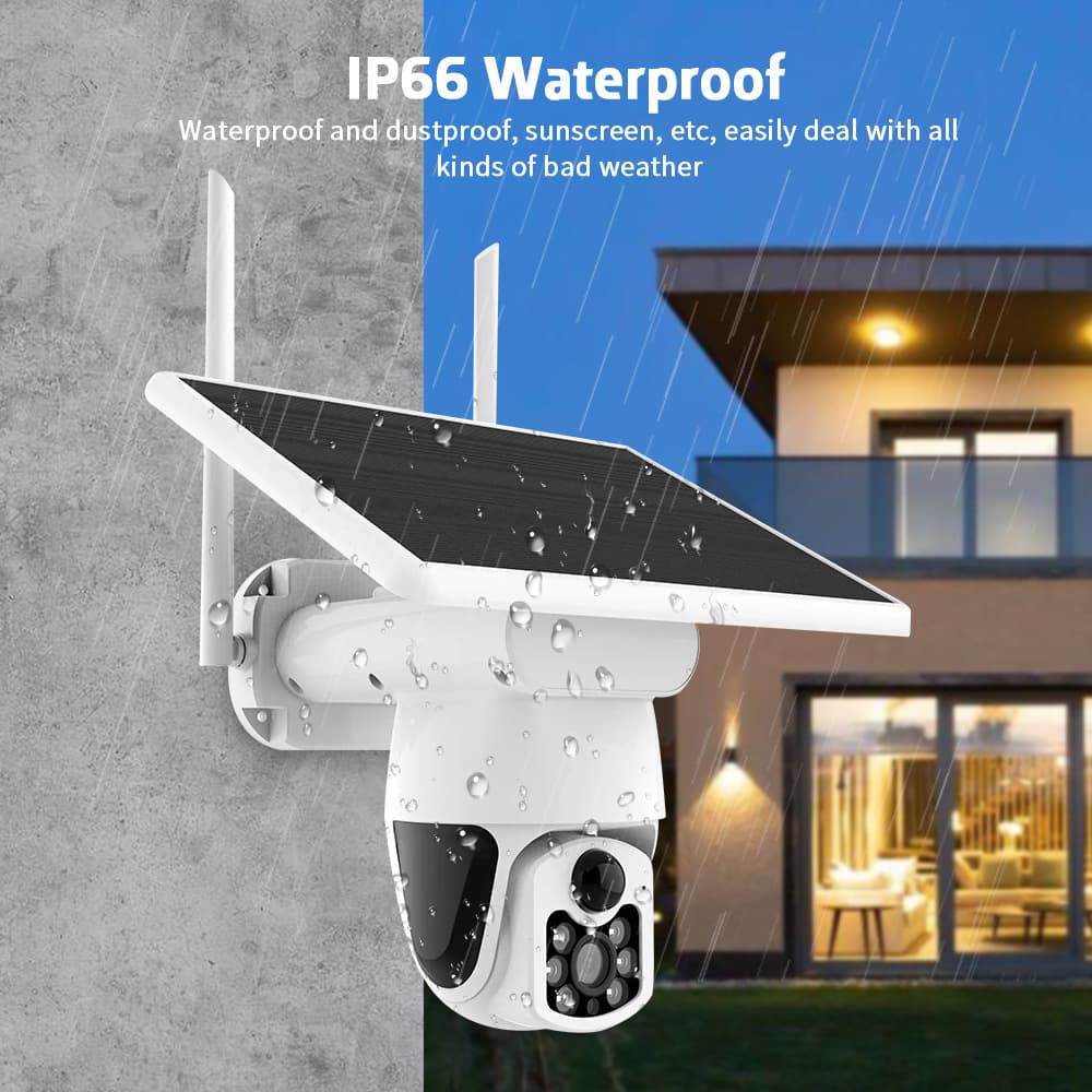 3MP CCTV security waterproof outdoor PTZ CCTV solar camera 4g 3