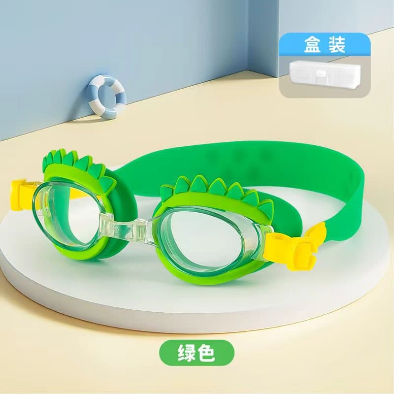 Children's swimming goggles for boys and girls waterproof and anti-fog HD small frame swimming and diving goggles eye protection cute glasses factory wholesale 9
