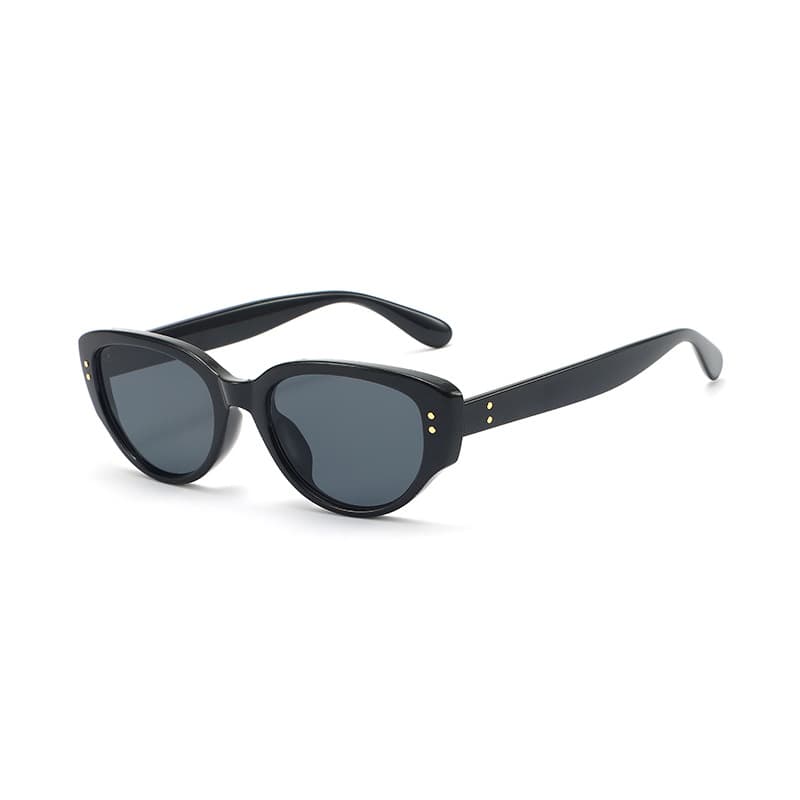 Black and white rice nail cat eye sunglasses Xiaohongshu same style sunglasses 2025 new ins internet celebrity concave shape photo taking women 6