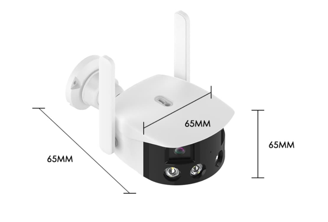 Wifi PTZ Tracking Home Security CCTV Camera 4MP ICsee App Binocular Camera 2k 4