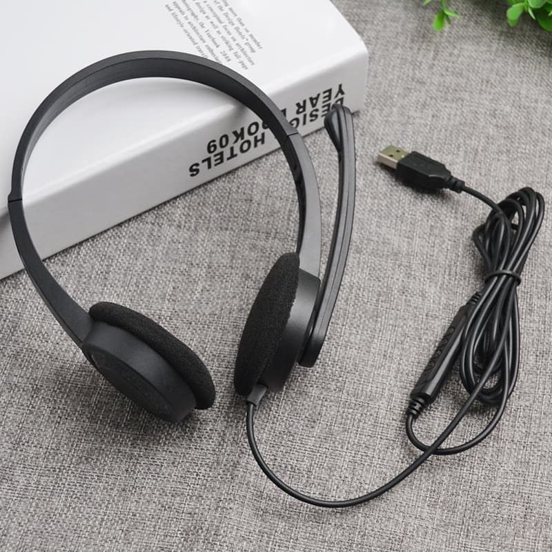 Computer USB eSports game headset headset wired mobile phone computer universal large headset with microphone now 2
