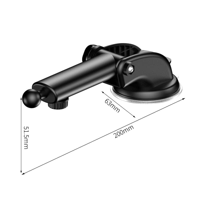 Mobile phone holder accessories Eagle beak hook clip car mobile phone holder 17mm ball head suction cup base car holder accessories 10