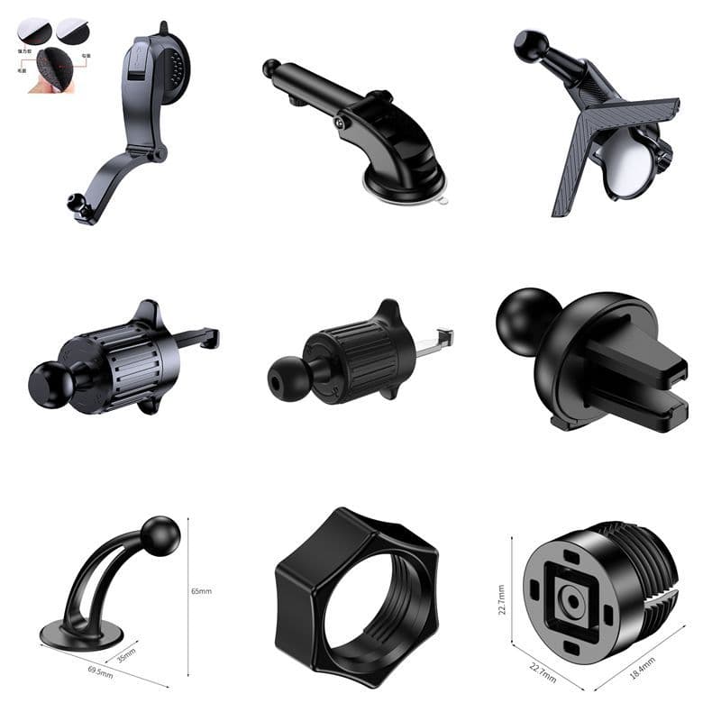 Mobile phone holder accessories Eagle beak hook clip car mobile phone holder 17mm ball head suction cup base car holder accessories 1