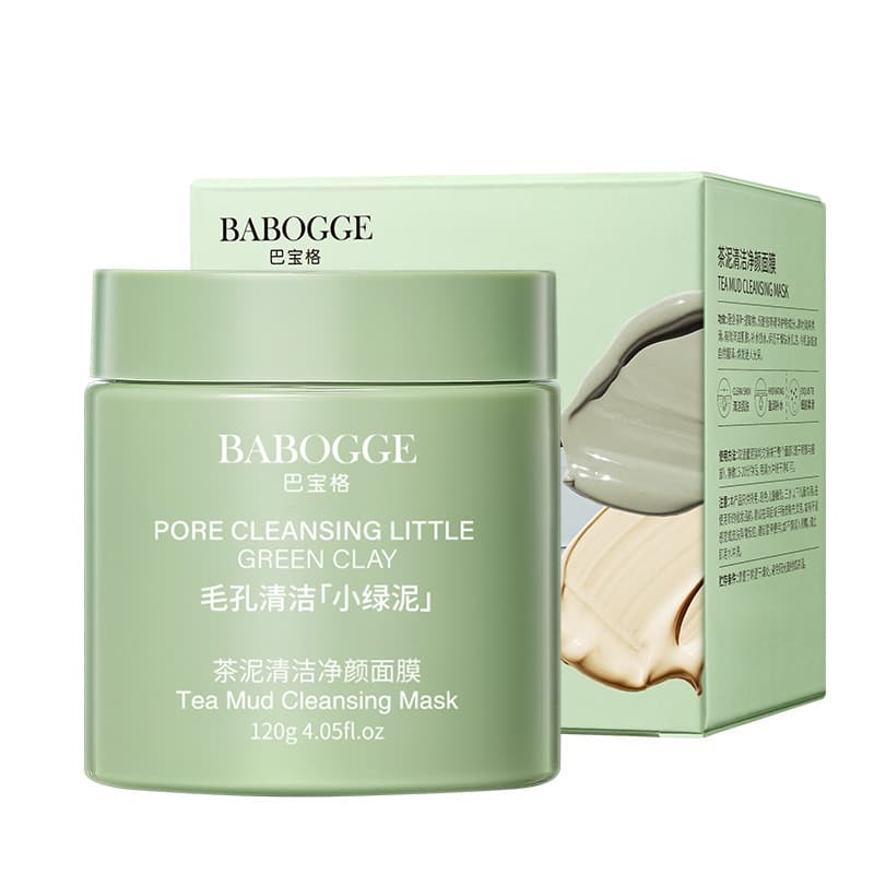 Babauge Tea Mud Cleansing and Purifying Mask Deep Cleansing, Removes Blackheads, Removes Acne, Non-Pulling Dry Smear Mud Mask 6