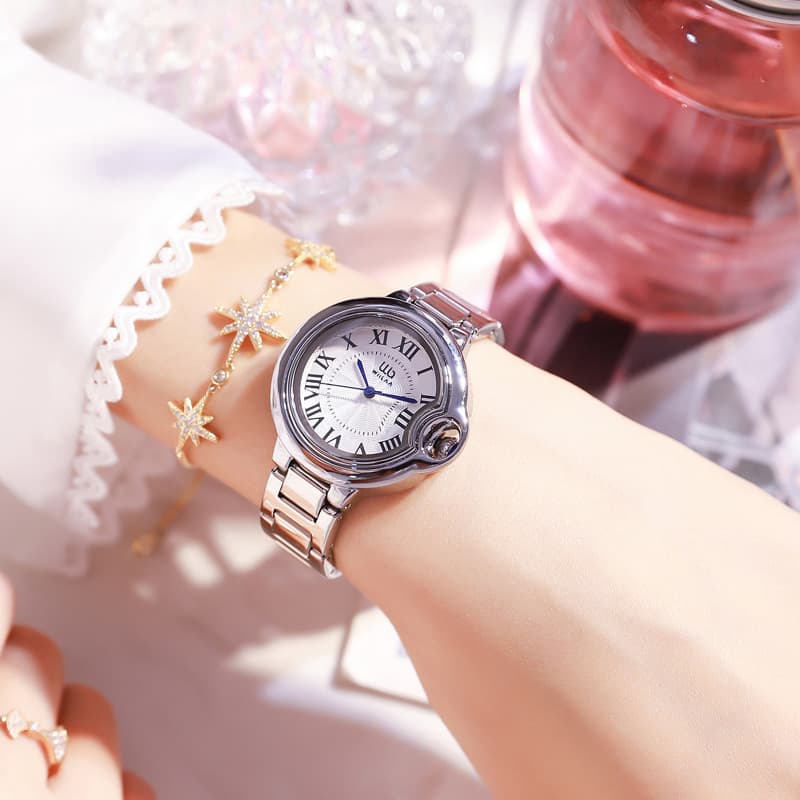 Cross-border popular watches for women, light luxury niche, simple temperament, quartz watches, women's fashion new wholesale diamond watches 4