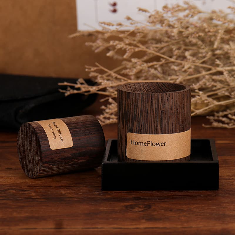 Pure solid wood aromatherapy essential oil diffusion wood ornaments small and exquisite desktop car aromatherapy fragrance diffuser 5
