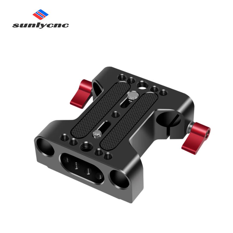 15MM double hole tube clamp pan/tilt base camera rabbit cage universal conduit follow focus accessories tripod SLR set 2