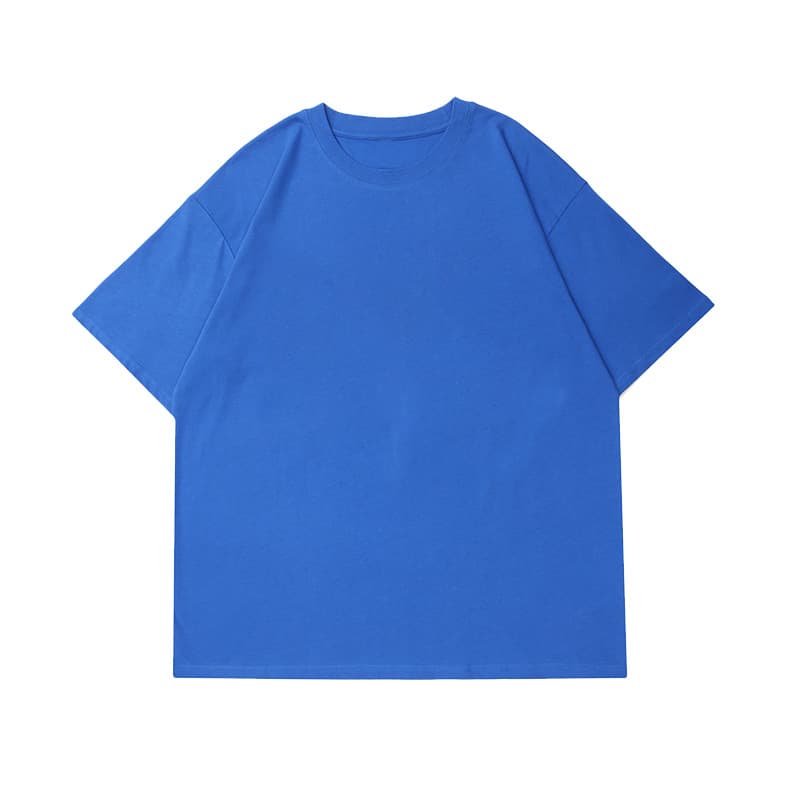 2025 summer 220g pullover round neck pure cotton short-sleeved T-shirt for men and women, loose, casual, thick and versatile top 10