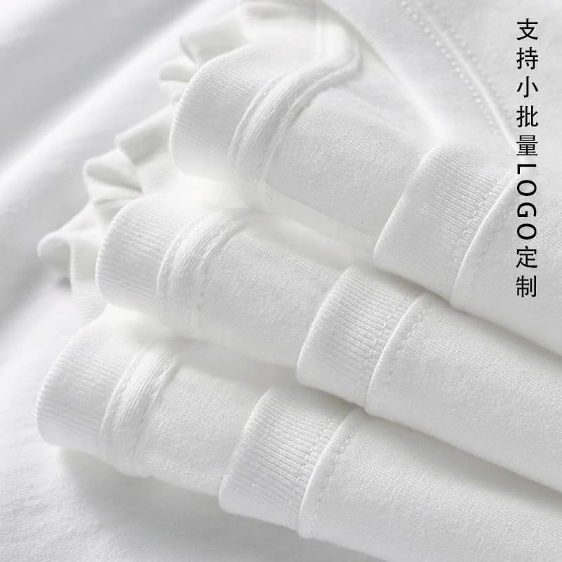 2025 summer 220g pullover round neck pure cotton short-sleeved T-shirt for men and women, loose, casual, thick and versatile top 1