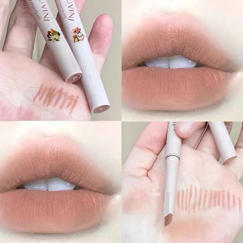 Cappuvini milk mist lip liner outlines lip line shaping matte long-lasting non-easy to remove makeup lipstick pen lip pencil 10