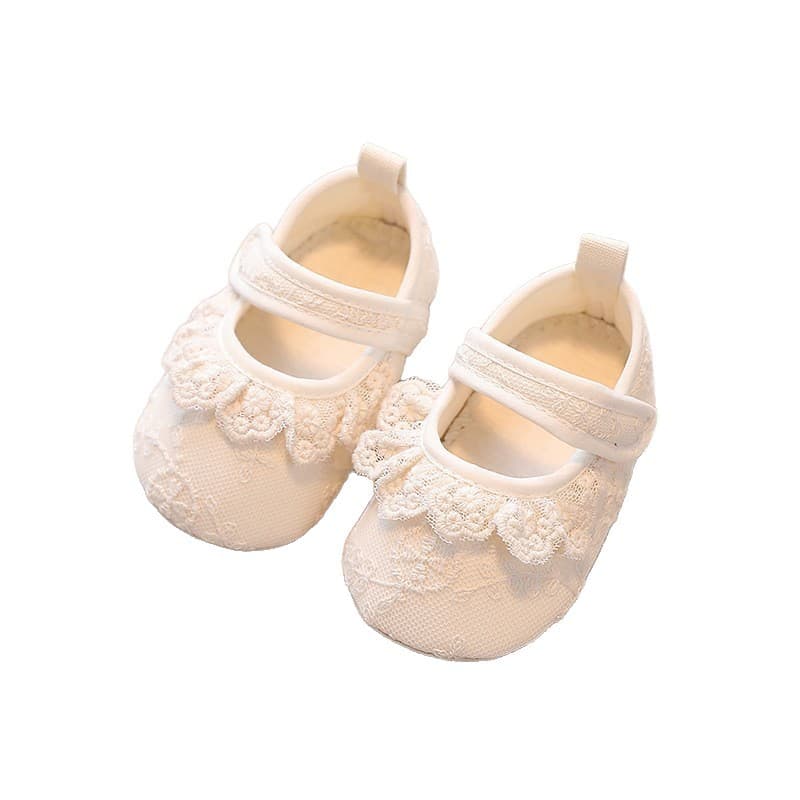 Manufacturer in stock wholesale spring new baby Korean style lace princess shoes for girls baby non-slip soft sole toddler shoes 6