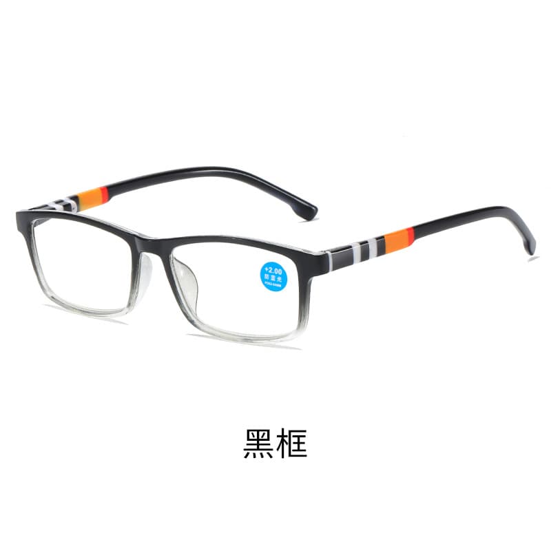 New fashion printed anti-blue light reading glasses spring leg reading glasses street stall wholesale high definition reading glasses for the elderly 7