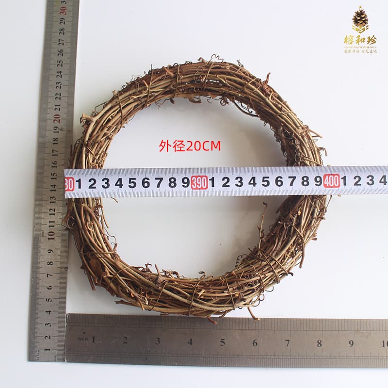DIY garland rattan ring soil vine grape vine ring rattan ring wholesale Christmas decorations Christmas garland 4