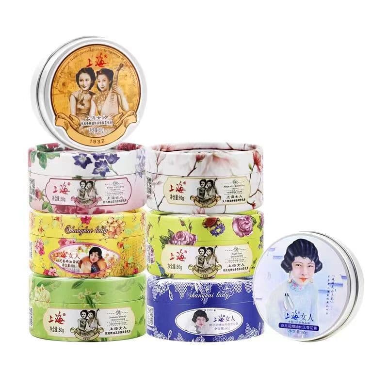 Shanghai Woman Snow Cream 80g old classic domestic skin care products moisturizing face cream Shanghai genuine straight hair 6