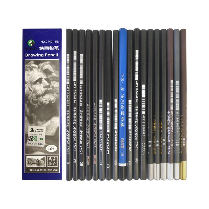 Marley Sketch Drawing Pencil 7401 Sketch Pencil Stationery Wholesale HB2B4B8B Art Genuine Wholesale 3