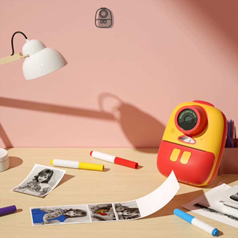 Science cool children's instant print digital camera mini SLR dual lens sports photography camera toy 1