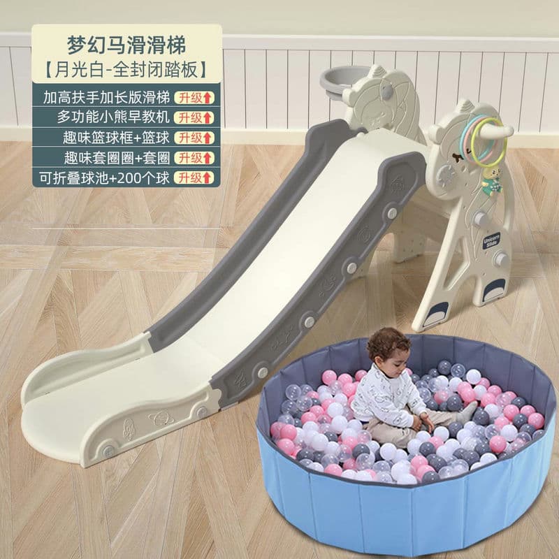 Slide children's indoor home baby slide multi-functional small toddler baby slide playground toy 10