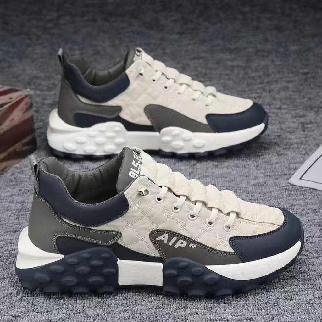 Cross-border men's shoes 2026 new Korean version low-top running shoes trendy non-slip thick-soled dad shoes breathable sports shoes 4