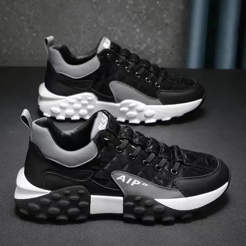 Cross-border men's shoes 2026 new Korean version low-top running shoes trendy non-slip thick-soled dad shoes breathable sports shoes 9