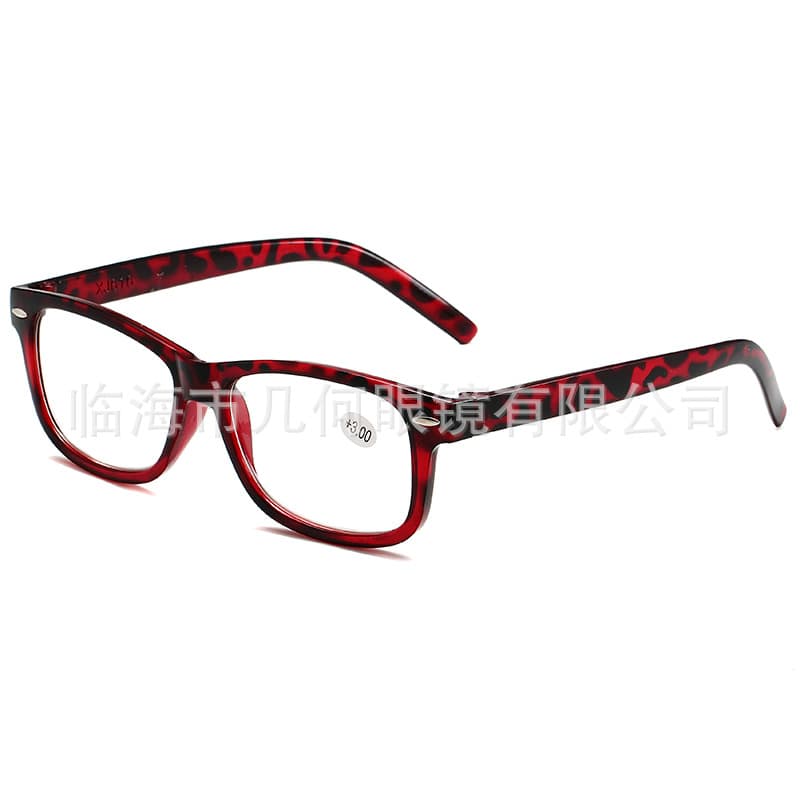 New retro rivet reading glasses for exhibition and export, new products on street stalls, men's resin fashion flat glasses 4