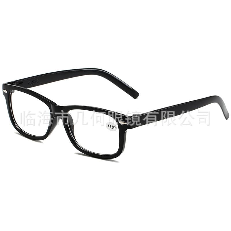 New retro rivet reading glasses for exhibition and export, new products on street stalls, men's resin fashion flat glasses 6