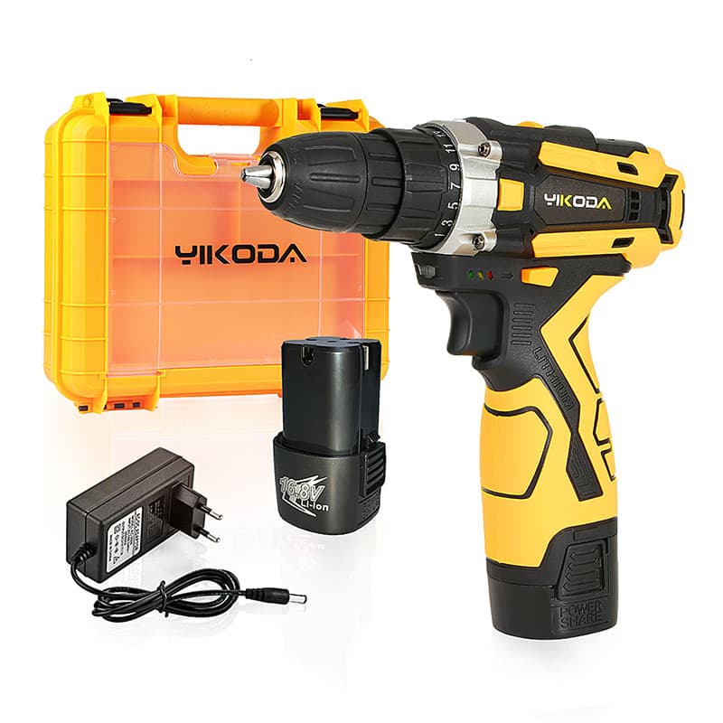 Two-speed household cordless lithium electric drill with display rechargeable screwdriver pistol drill multi-function electric 5