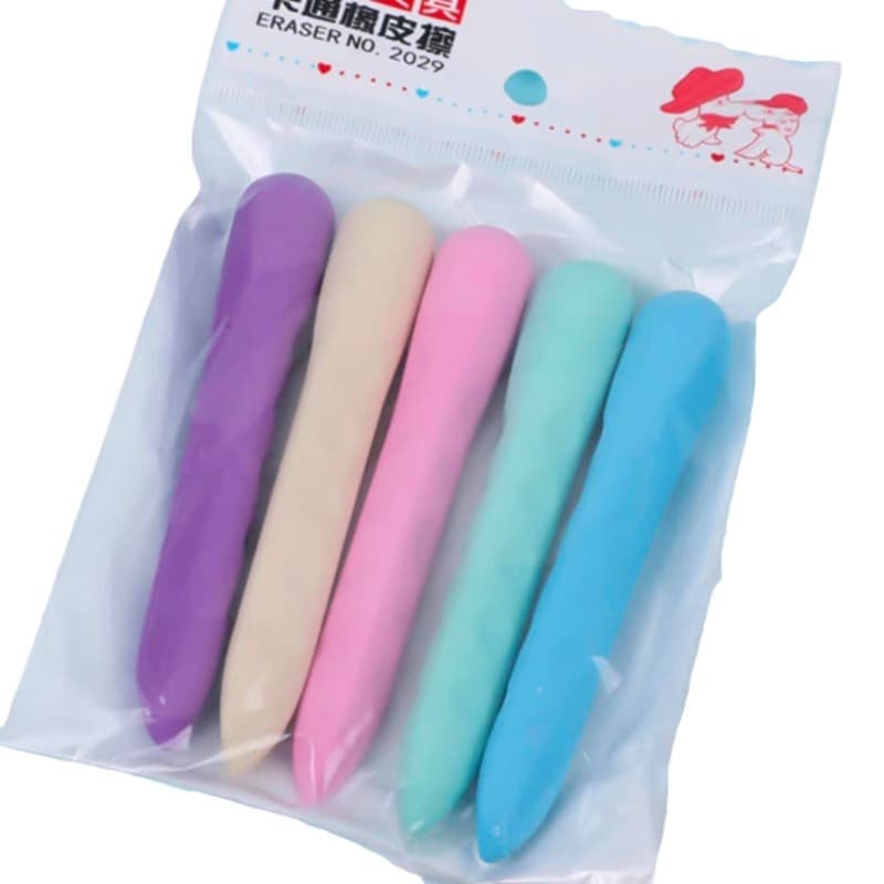 Extra large hole eraser for primary school students, clean and traceless children's positive creative pencil eraser 6