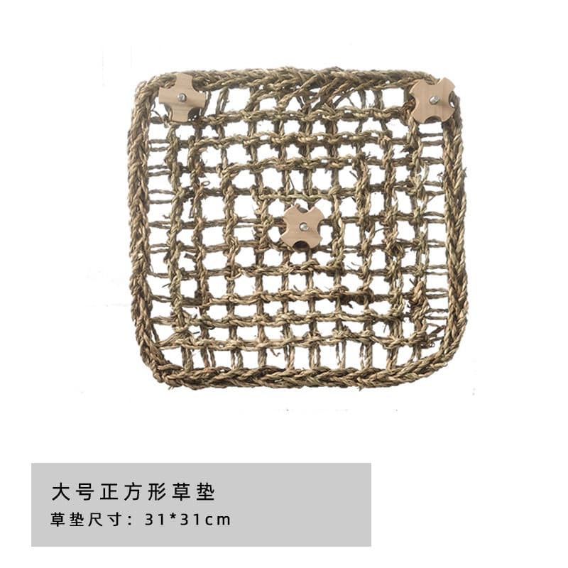 Pet cage hanging toy rabbit hamster chinchilla guinea pig cage protective pad apple wood water pad molar teeth chewing net 7