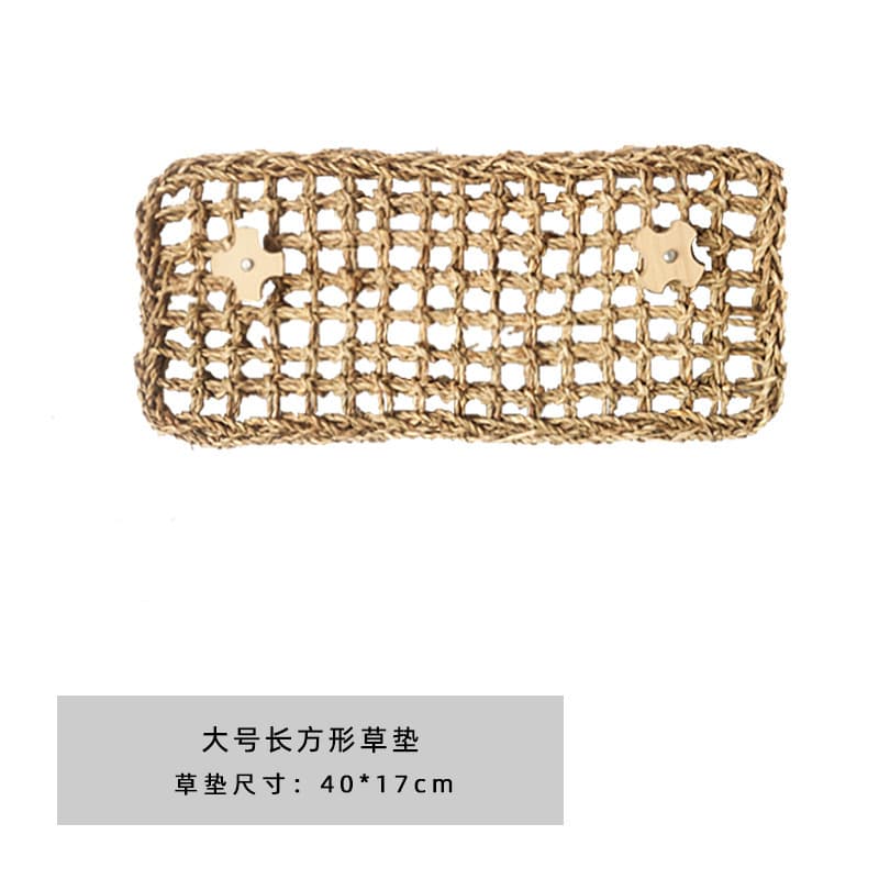 Pet cage hanging toy rabbit hamster chinchilla guinea pig cage protective pad apple wood water pad molar teeth chewing net 10