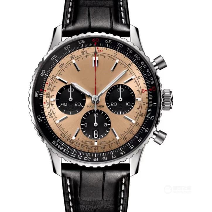 2023 foreign trade cross-border new men's business quartz 6-pin full-function belt watch manufacturer can supply one piece 5