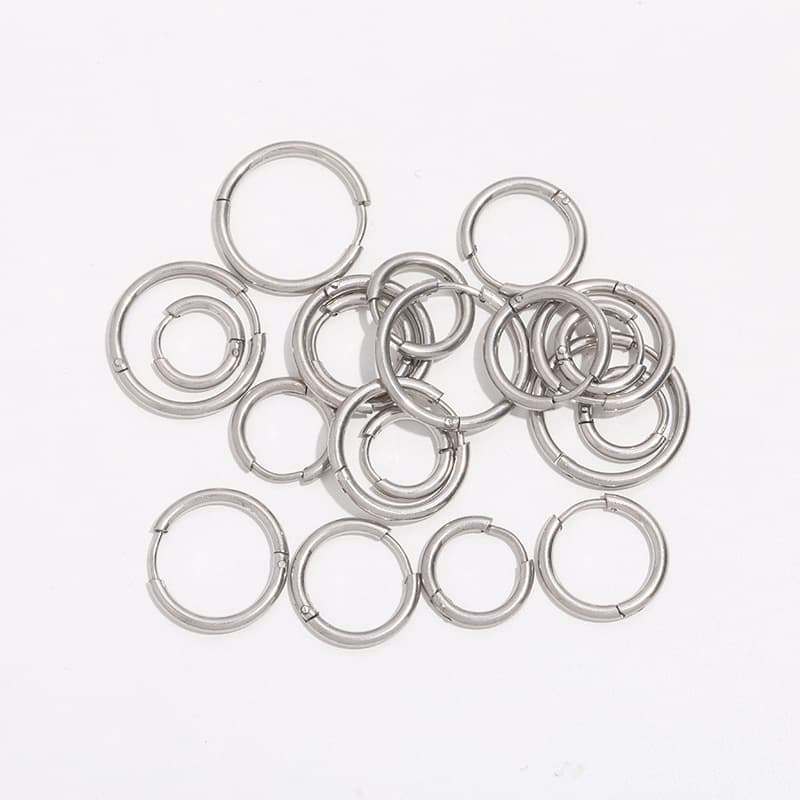 Classic hot selling round buckle stainless steel wire ear buckle earrings earrings simple earrings ready for sale wholesale 6
