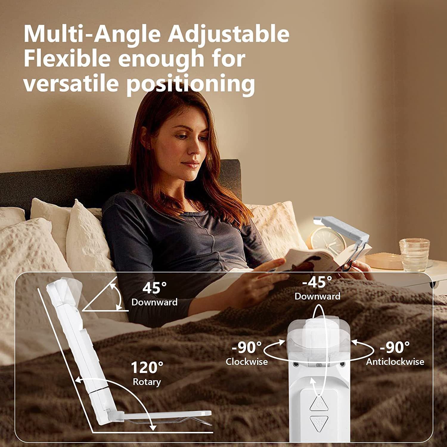 USB book lamp foldable anti-blue light learning lamp reading lamp student eye protection desk lamp simple portable night reading lamp 4
