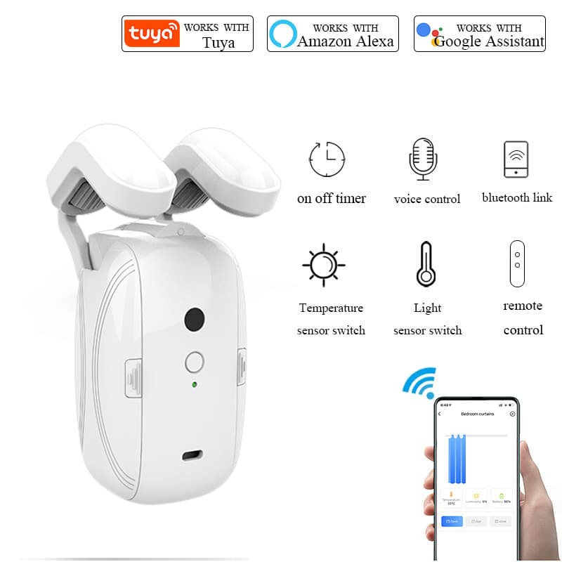 Tuya Smart Curtain Companion Voice Remote Control Electric Curtain Smart Home Equipment Smart Curtain Motor 2