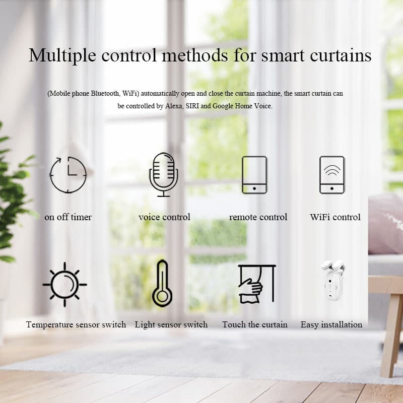 Tuya Smart Curtain Companion Voice Remote Control Electric Curtain Smart Home Equipment Smart Curtain Motor 3