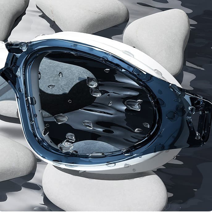 Swimming goggles HD anti-fog waterproof large-frame swimming goggles men's and women's swimming caps swimming goggles set diving and swimming special equipment 4