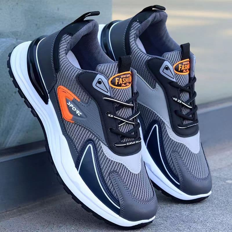 Men's shoes spring and summer breathable mesh sports shoes casual shoes men's soft sole running shoes DY high-top jogging shoes 1