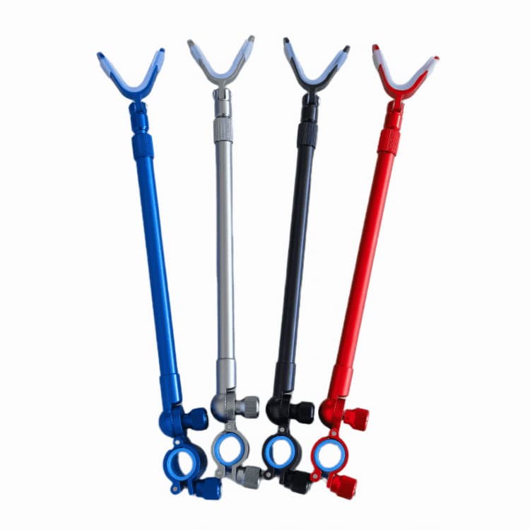 Fishing rod rack, rear hanging antenna, fishing turret bracket accessories, retractable rotating aluminum alloy bracket, quick release rear hanging 6