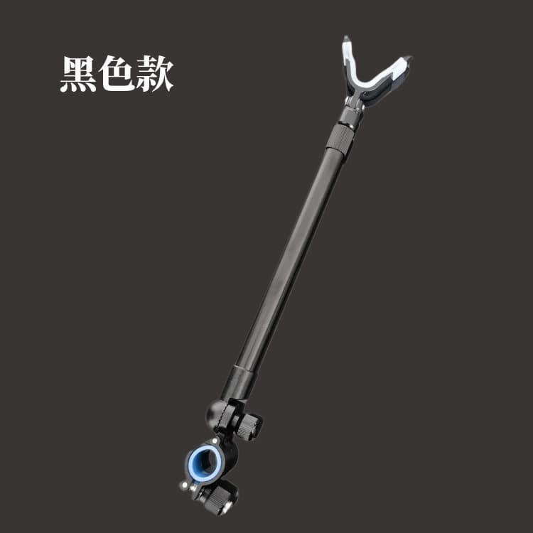 Fishing rod rack, rear hanging antenna, fishing turret bracket accessories, retractable rotating aluminum alloy bracket, quick release rear hanging 8