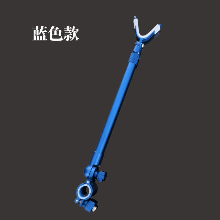 Fishing rod rack, rear hanging antenna, fishing turret bracket accessories, retractable rotating aluminum alloy bracket, quick release rear hanging 10