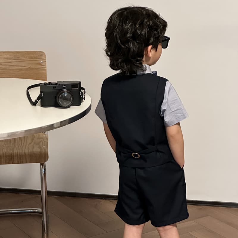Children's clothing vest suit performance clothing Children's Day 2025 new Korean style dress performance clothing party birthday piano performance 3