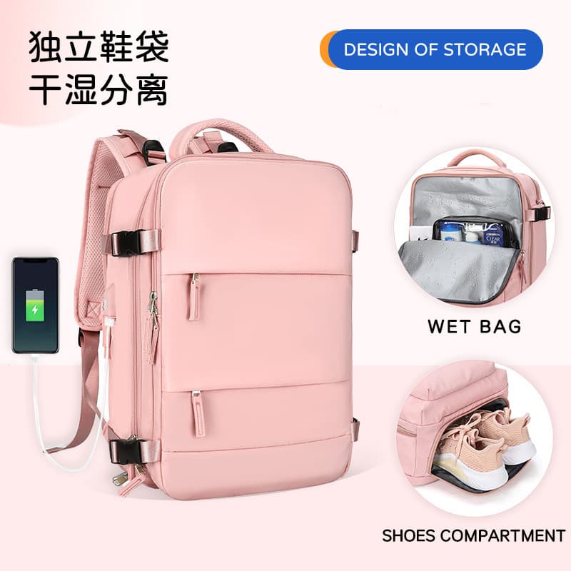 Women's Large Travel Backpack Carry-on Backpack Hiking Backpack Waterproof Outdoor Sports Backpack Casual School Bag 3