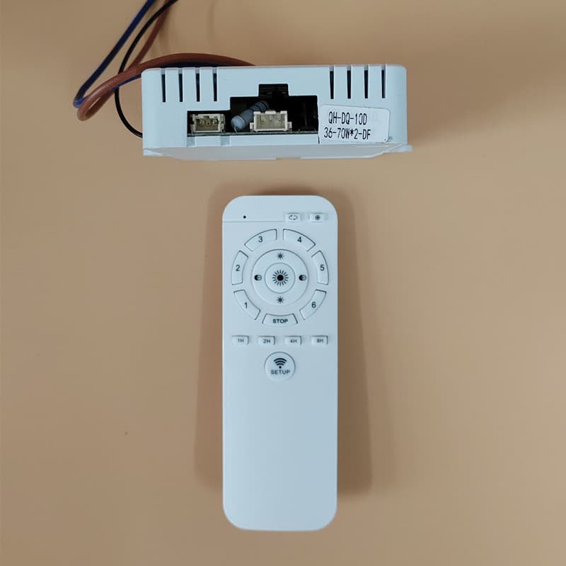 Moving head bedroom fan light electric drive DC variable frequency remote control 140W drive controller 10D ceiling fan motor 7