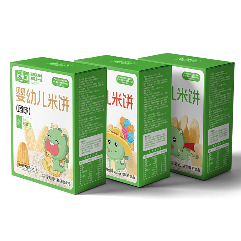 Lang Xiaobei Rice Crackers Children's Snacks Infant Rice Crackers Organic Rice Crackers Infant and Toddler Teething Children's Food 5