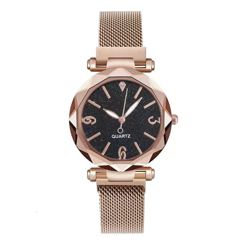 Factory direct sales new foreign trade fashion starry sky watch quartz watch lazy magnet buckle strap ladies watch 1