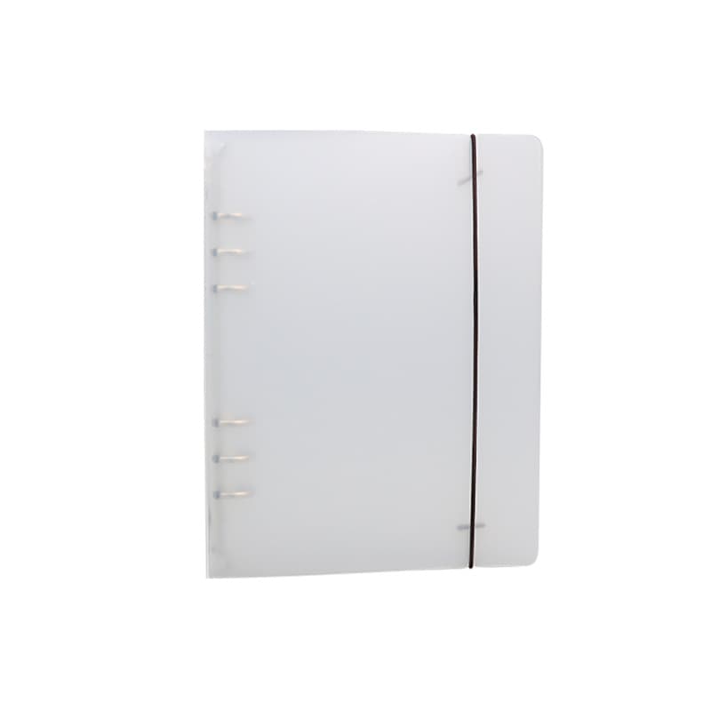 pp frosted strap binder A4 transparent folder B5A5 data punch folder file folder detachable loose-leaf book 6