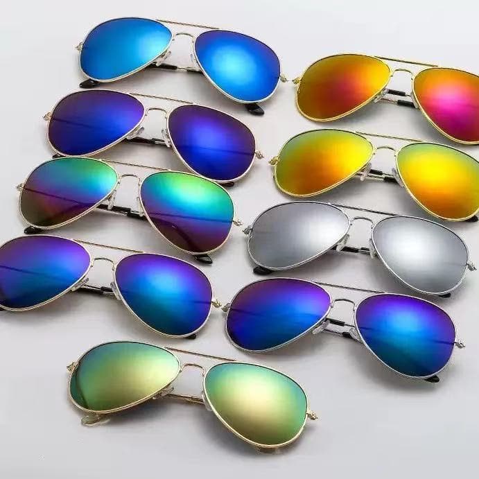Hot selling 3026 color film sunglasses for men and women, driving and fishing trendy sunglasses, fashionable aviator glasses wholesale 4