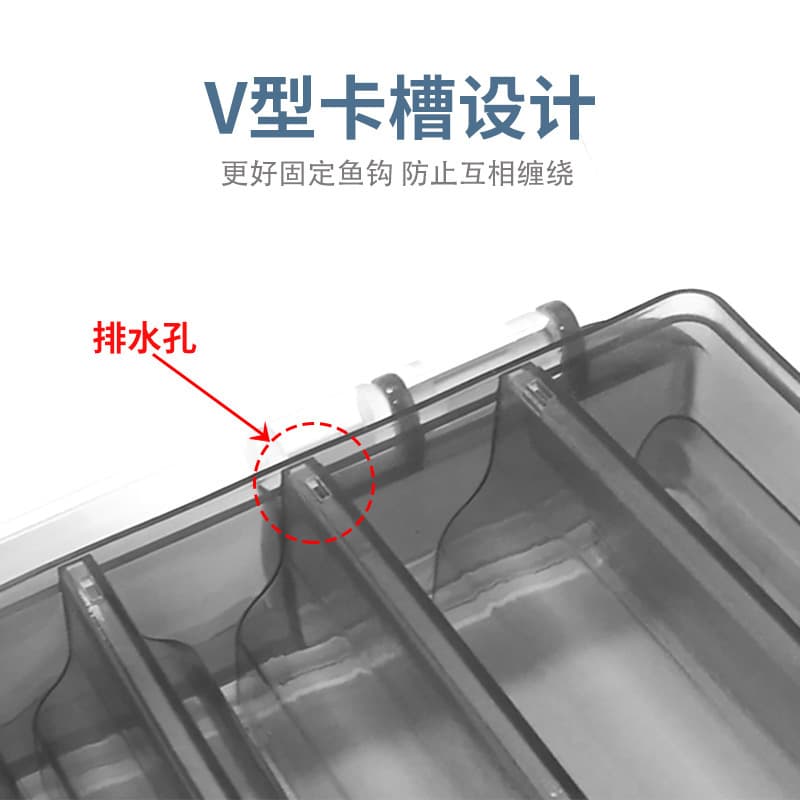 Mingbang lure box convenient double-sided lure box multi-functional fishing gear accessories storage box fishing supplies wholesale 4