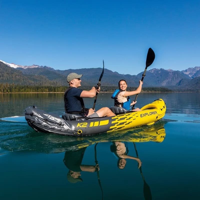 INTEX kayak inflatable boat rubber boat thickened fishing boat enlarged outdoor assault boat rubber boat steamboat 2